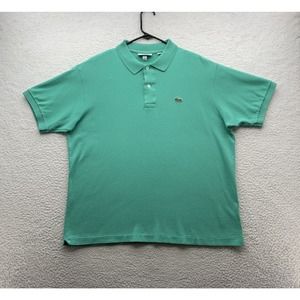 Lacoste Polo Shirt Mens 6 XL X-Large Mint Green Mesh‎ Preppy Dad Comfort Casual